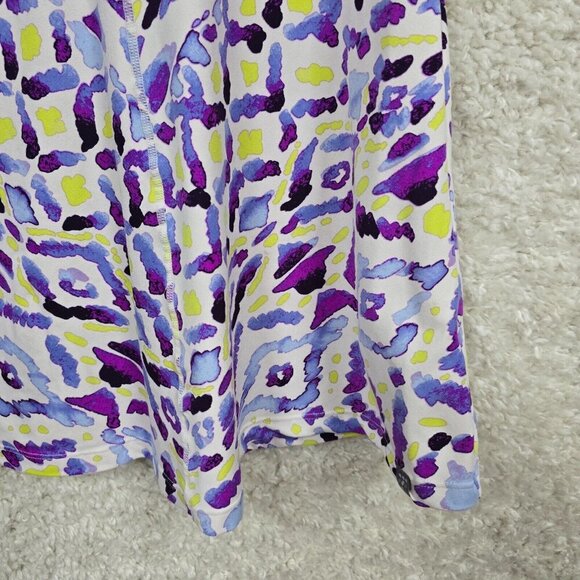 Title Nine Dream Dress Small Sleeveless Geometric Fit Flare Tennis Travel Ready - Picture 2 of 13